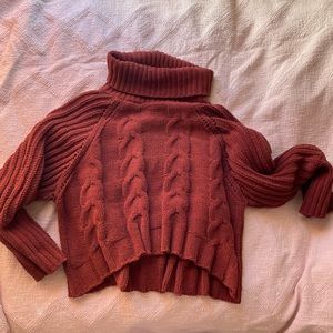 Cowl Neck Knit Oversized Sweater